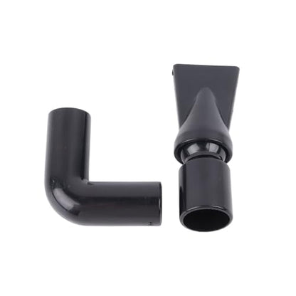 Black Plastic Aquarium Water Outlet Rotatable Elbow Pipe Fitting Fish Tank Nozzle Duckbill Sprinkler Aquarium Canister Filter(M) - size: M