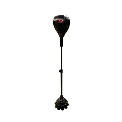 Boxing Bag with Stand, Standing Punching Bag, Adjustable Height Freestanding Speed Ball for MMA, Kickboxing, Muay Thai & Martial Arts for Training Reflexes, Timing and Fitness from Home/Gym