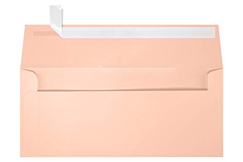 LUXPaper #9 Slimline Invitation Envelopes | Peel & Press | 3 7/8" x 8 7/8" | Blush Pink | 80lb. Text | 50 Qty - color: Blush Pink, size: 50 Qty.