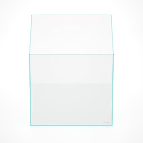 52.4 Gallons Cube Rimless Low Iron Aquarium Fish Tank,23.62" L × 23.62" W × 23.62" H (60cm x 60cm x60cm) 10mm Thickness with Nano Foam Leveling Mat Included - size: 52.3Gal W23.6×D23.6×H23.6 in (60×60×60 cm)