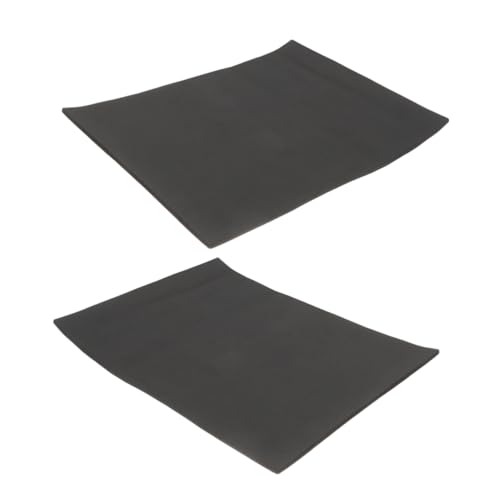 Totority 2pcs Nonslip Aquarium Bottom Mat Thickened Fish Tank Pad Cushioning Mat for Reptiles and Fish Tanks and Lightweight Black Pad