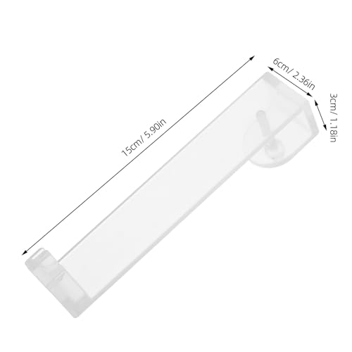 Kisangel 3pcs Clear Fish Tank Clip Bracket, Negative Pressure Fish Tank Mount, Wall Mount Clip Breeder Box Holder, Adjustable Glass Aquarium Edge Holder,