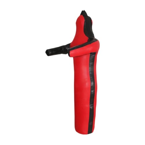 Grappling Dummy Wrestling Dummy Unfilled Jiu Punching Bag Throwing Judo Dummy Bag for Kickboxing Judo Karate - color: Red 150cm