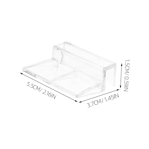UKCOCO 15pcs Acrylic Aquarium Lid Clips Durable Fish Tank Cover Support Clamps for Rimless Aquariums Stable Top Holder for Covers Versatile Easy to Clean