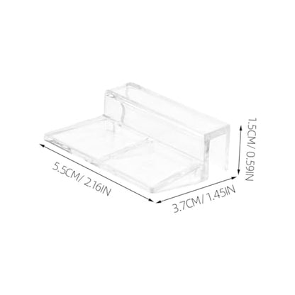 UKCOCO 15pcs Acrylic Aquarium Lid Clips Durable Fish Tank Cover Support Clamps for Rimless Aquariums Stable Top Holder for Covers Versatile Easy to Clean