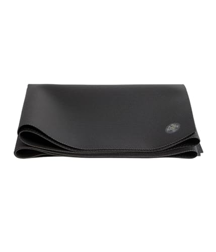 Manduka PRO Travel Yoga Mat - 2mm | Foldable & Travel Friendly | Lifetime Durability | Teacher Approved | Hygienic Construction - color: Black Night, size: 71" x 24"