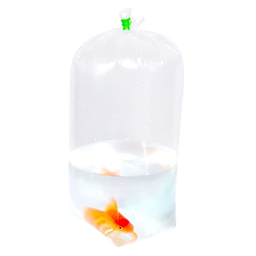 Fishery Bags Leak Proof Flat Bottom Clear Plastic Fish Bags for Tropical and Marine Fish Transport 2 Mil. (9" x 8" x 26" / 50 Pack) - size: 9" x 8" x 26" / 50 Pack