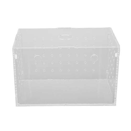 Fish Breeder Box, Aquarium Fish Breeding Box, High Transparency Acrylic Hatchery Incubator Tank with Suction Cups, Isolation Breeding Box for Baby Fishes Shrimp Clownfish, Easy to (14 * 8 * 9CM) - size: 14*8*9CM