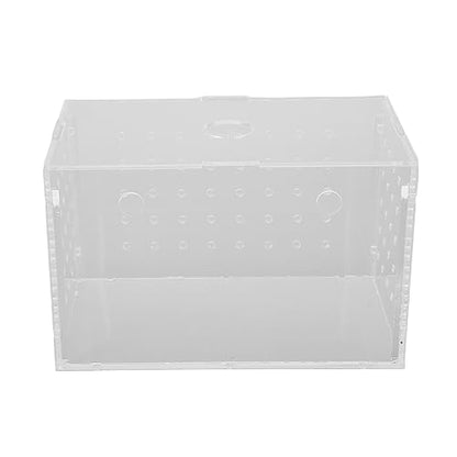 Fish Breeder Box, Aquarium Fish Breeding Box with Suction Cups, High Transparency Acrylic Hatchery Incubator Tank for Baby Fish Shrimp Clownfish Isolation and Rearing (14 * 8 * 9CM) - size: 14*8*9CM