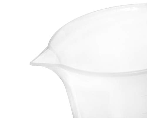 EISCO Plastic Pitcher, 2000mL (2L) - Molded Graduations - Chemical Resistant & Autoclavable Polypropylene - Measuring Jug - size: 8 inches x 9 inches x 8 inches