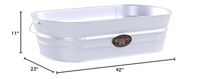 Behrens B33 O6887236 Steel Oval Tub, 33.5 gal - size: 1 Gallon