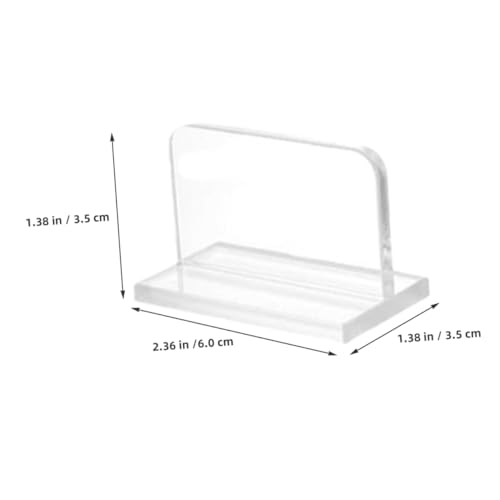 Cabilock 6pcs Clear Acrylic Aquarium Lid Handles Fish Tank Cover Replacement with Adhesive Stickers Easy to Install Transparent Grip for Fish Tank Lids