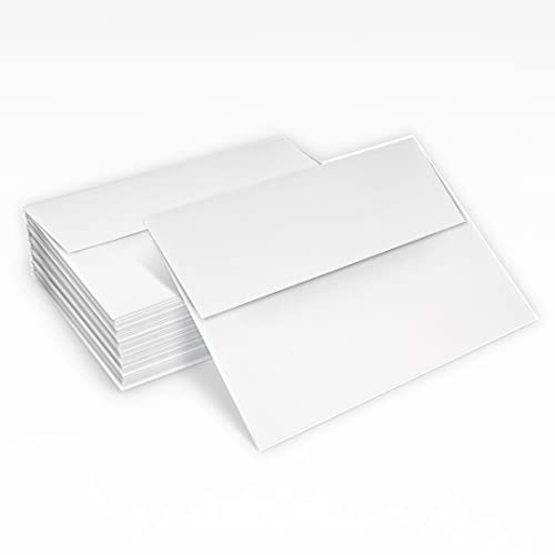 LUXPaper A2 Classic Crest Invitation Envelopes | 4 3/8" x 5 3/4" | Avon Brilliant White | 70lb. Text | 1,000 Qty - color: 70lb. Classic Crest Avon Brilliant White, size: 1000 Qty.
