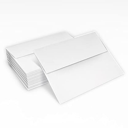LUXPaper A2 Classic Crest Invitation Envelopes | 4 3/8" x 5 3/4" | Avon Brilliant White | 70lb. Text | 1,000 Qty - color: 70lb. Classic Crest Avon Brilliant White, size: 1000 Qty.