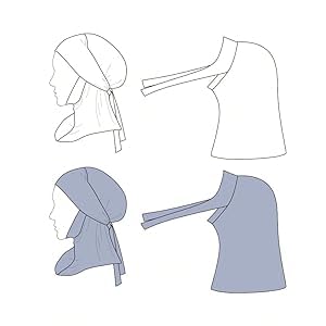 Yeieeo Adjustable Instant Hijab, Full Neck Coverage Breathable Jersey Headscarf for Muslim Women - color: Khaki