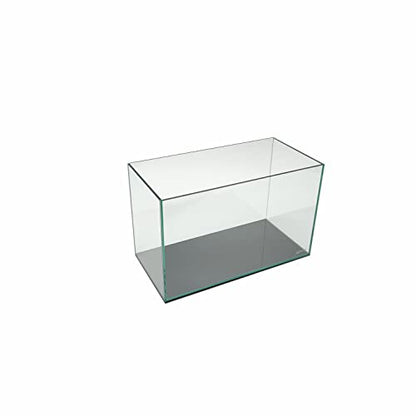Lifegard Aquatics 5 Gallon Rimless Aquarium, Clear Glass, Ultra Clear Sealant Fish Tank, 5mm Thick with Dense Leveling Mat for Freshwater/Marine, Home or Office Decor (15.74"x7.87"x9.84") - size: 5 Gallons