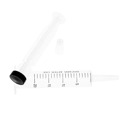 Karlling 20 ML CC syringe for liquid,Large Plastic Syringe Without Needle For Liquid Nutrient Measuring,Scientific Lab(5 Packs) - style: *20ML(5 Pack)