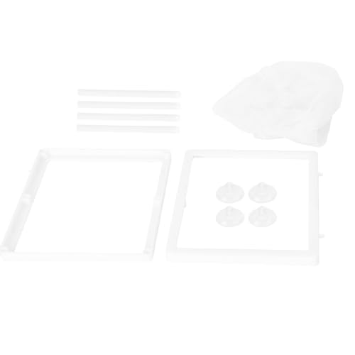 Aquarium Breeder Box with Suction Cups Partition Design Detachable Isolation Hatchery for Fish Fry Tank Breeding(L with Partition) - size: L (with Partition)