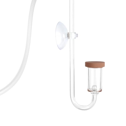 Acrylic CO2 Diffuser for Aquarium 30-50 Gallon Ceramic Disc Planted | Acrylic diffuser, ceramic disc; fine mist - size: M-17mm