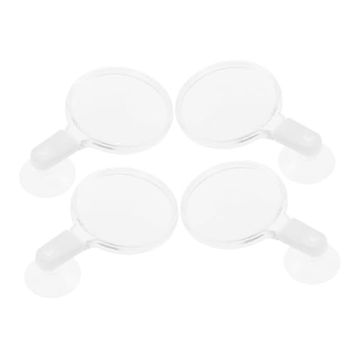 FOMIYES 4pcs Fish Tank Observation Magnifier with Cup Acrylic Viewing Tool for Betta Fish -Landscapes Spiders and Animals