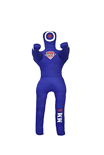 MMA Sports Brazilian JIU Jitsu Grappling Submission Throwing Dummy Punching Heavy Bag Kick Boxing Dummies UNFILLED - color: Blue-1, size: 5ft, style: Standing