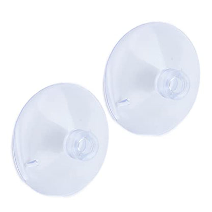 SUNGOOYUE Aquarium Hose Clamp Plastic Suction Cup Air Line Tube Holder for 12 to 16mm Transparent Pipe, 2 Cups 2 Clips, High Temperature Fixture for Fish Tank Tube Routing (Can clamp 25-34mm) - size: Can clamp 25-34mm