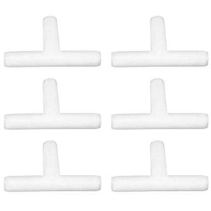 Plastic 1/8" ID Hose Barb Fittings, Equal Barbed Tee Pipe Connectors 3 Way Joint Splicer Mender Union Adapter for Boat Aquarium (Pack of 6) - size: 1/8 Inch