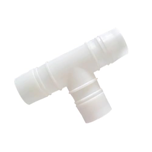 Plastic 1" ID Hose Barb Fittings, Equal Barbed Tee Pipe Connectors 3 Way Joint Splicer Mender Union Adapter for Boat Aquarium, Pack of 6 - size: 1 Inch