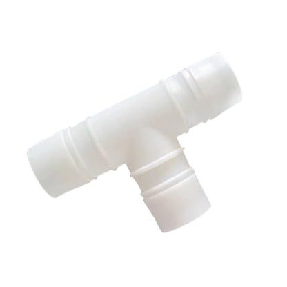 Plastic 1" ID Hose Barb Fittings, Equal Barbed Tee Pipe Connectors 3 Way Joint Splicer Mender Union Adapter for Boat Aquarium, Pack of 6 - size: 1 Inch