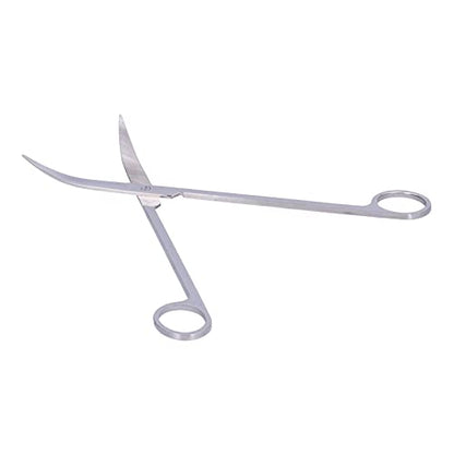4 in 1 Aquarium Tools Kit, Aluminum Alloy Aquascaping Tool Set with Straight and Curved Tweezers, Spatula, Scissors for Fish Tank Plant Cleaning and Substrate