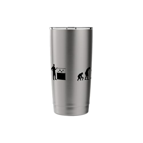 Fish Farmer Evolution Fish Holder Gift Fish Friend Stainless Steel Insulated Tumbler - color: Brushed Steel