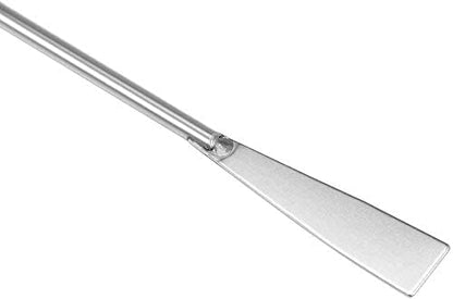 Aquarium Straight Curved Tweezers Set 19 Inch Stainless Steel (2 Pack) & Substrate Spatula Fish Tank Aquatic Plants Tool, (Bettomshin)