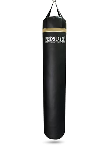 6ft Tall 150lb Muay Thai Kickboxing Boxing MMA Heavy Bag UNFILLED - Made in USA - color: Black/Beige