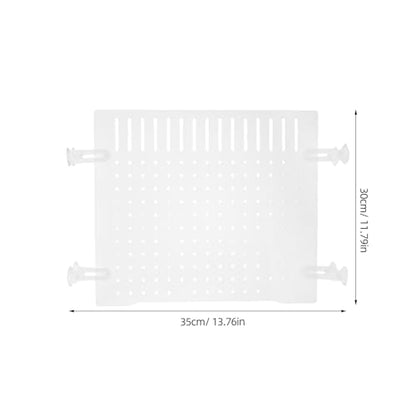 Mikikit Fish Tank Divider Acrylic Isolation Board 35x30cm with Suction Cups Aquarium Partition Net for Fish and Shrimp Separation