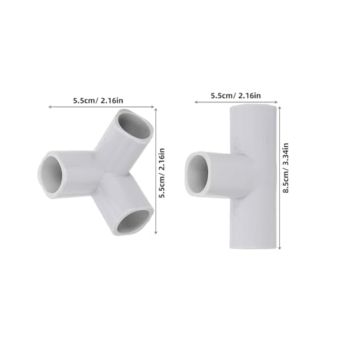 ERINGOGO 8pcs Baby Playpen Connectors T Shaped Joints Baby and Pet Gate Replacement Parts for Play Yard Safety and Easy Assembly