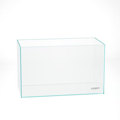 60P 16 Gallon Rimless Low Iron Glass Aquarium Tank, 23.6" L x 11.8" W x 14.2" H, 6mm Ultra Clear Fish Tank with Nano Foam Leveling Mat - size: 16Gal W23.6×D11.8×H14.2 in(60x30x36cm)