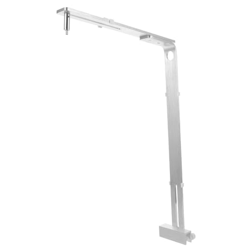 VANZACK Aquarium Light Holder Stand Metal Lamp Rack Support for Fish Tank Lighting Brushed Finish Easy Installation Compatible