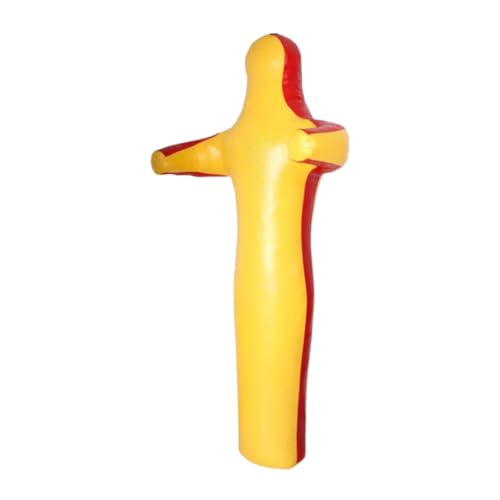 Grappling Dummy Wrestling Dummy Unfilled Jiu Punching Bag Throwing Judo Dummy Bag for Kickboxing Judo Karate - color: Yellow 150cm