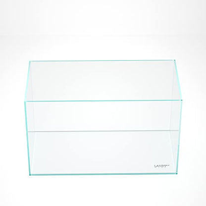 60P 16 Gallon Rimless Low Iron Glass Aquarium Tank, 23.6" L x 11.8" W x 14.2" H, 6mm Ultra Clear Fish Tank with Nano Foam Leveling Mat - size: 16Gal W23.6×D11.8×H14.2 in(60x30x36cm)