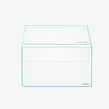 4mm Glass Aquarium Lid with Clips for 36x22cm Rimless Tank | Lid 34.2x16.8cm; reduces evaporation and jumping - size: 342x168mm (1 pc)