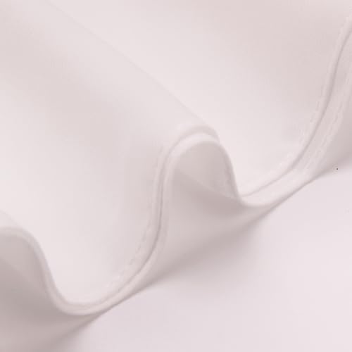Women’s Chiffon Hijab Scarf - Heavyweight Solid Color Shawl & Wrap, Soft Breathable Headwrap for All Seasons - color: Mcgjxfs2604-white