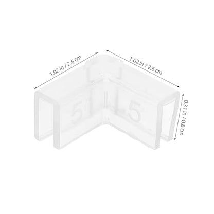 10pcs 5mm Silicone Corner Protectors for Furniture and Aquarium Edges, Multifunctional Proofing Table Corner Guards, Reusable Fish Tank Safety Bumpers
