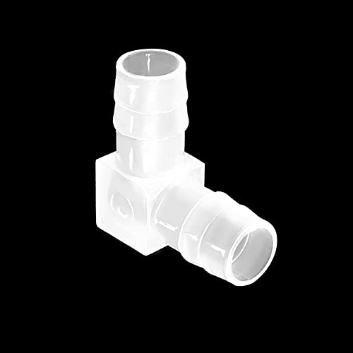 3/4" Hose Barb 90 Degree Elbow L Fitting, Equal Barbed Joint Splicer Mender Adapter Union Adapter for Boat Aquarium Fuel Gas Liquid Air (Pack of 5) - size: 3/4 Inch