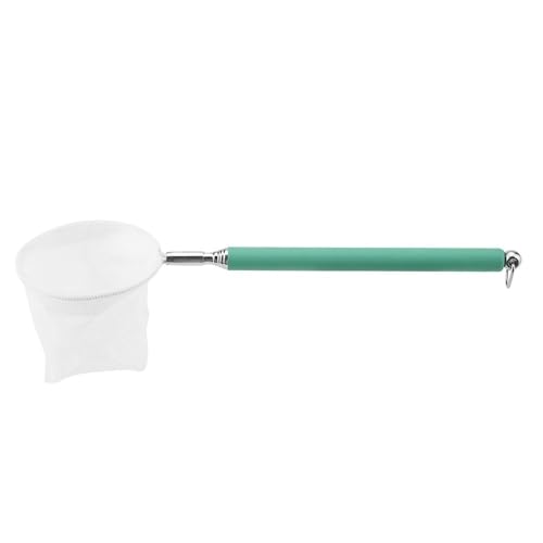 Green/Red Square Round Metal Aquarium Fish Net Mini Size Extendable Telescopic Fish Shrimp Landing Net Aquarium Fish Tank Tool - style: Green Round