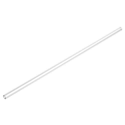 uxcell Clear Rigid Tubing 4mm(5/32") ID x 8mm(5/16") OD x 1Ft Length Round Plastic Polycarbonate Tube - size: 4mmx8mm