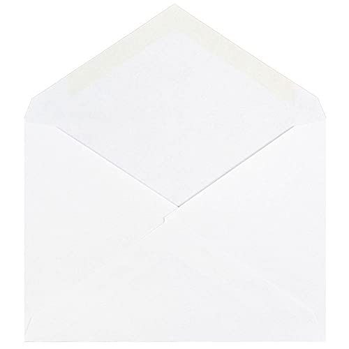 JAM PAPER A2 Invitation Envelopes with V-Flap - 4 3/8 x 5 3/4 - White - 50/Pack - color: White V-flap, size: A2