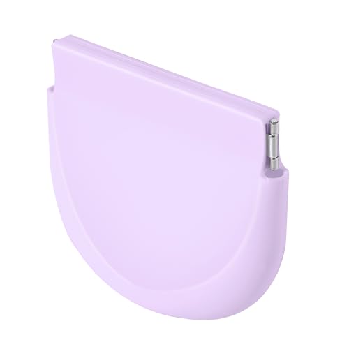 Annhua Aligners Holder Retainer Cleaner Case, Soft Silicone Retainer Case Slim with Vent Holes, Portable Mouth Guard Case Night Guard Case for Women and Men - Light Purple - color: light purple