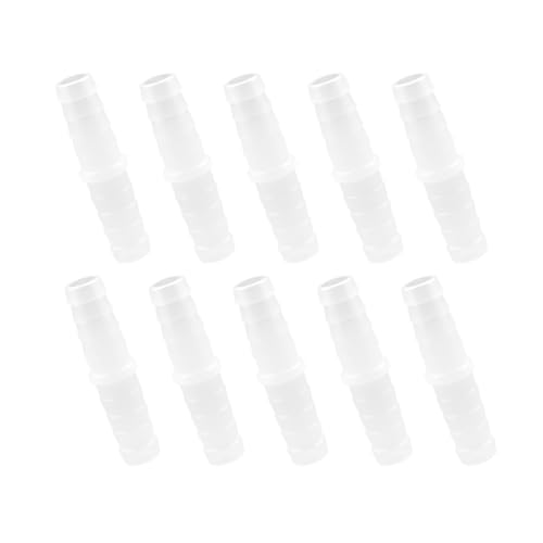 Plastic Hose Barb 5/16" Barbed Connectors Joint Splicer Mender Adapter for Aquarium Liquid Air (Pack of 10) - size: 5/16"