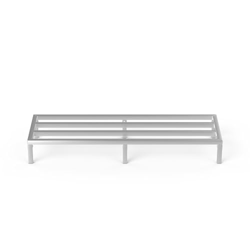 60" Long x 20" Wide | Height: 8" Off The Floor Aluminum Dunnage Rack | Storage in Restaurant, Kitchens and Garages and More! - size: 60" Long x 20" Wide | Height: 8" Off The Floor