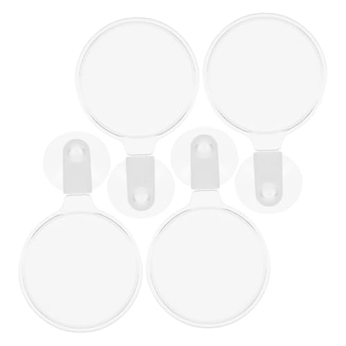 4pcs Acrylic Magnifier with Suction Cups for Fish Tank Observation High Definition Magnifying Lens for Micro Landscapes and Spiders for Easy Viewing and Details